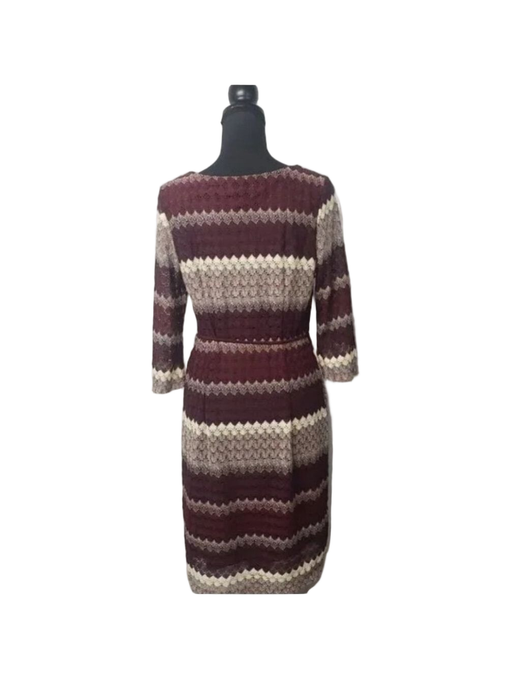 Established 1962 Maroon Crochet Lace Knit NWOT - Picture 4 of 7